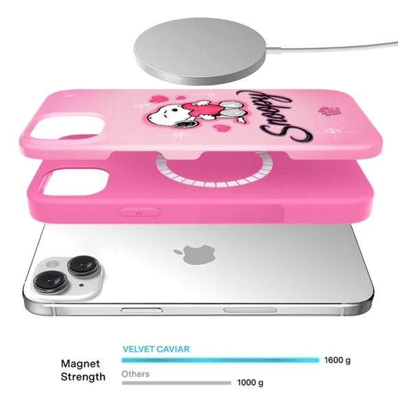 NEW Velvet Caviar Snoopy Be Mine iPhone 15 Plus Case - Picture 4 of 7